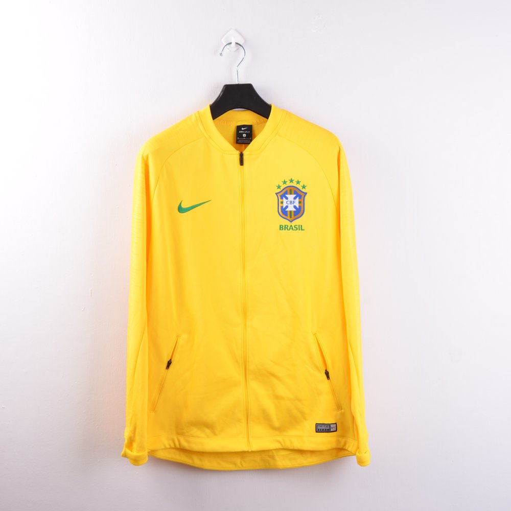 Jual Jaket Bola Nike Pria Brazil Anthem Piala Dunia 2018 